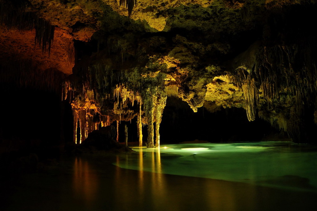 Travel through the caves at Rio Secreto